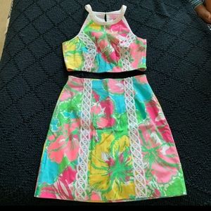 Lilly Pulitzer big flirt 2 piece size 2